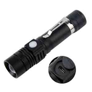 1200 LUMENS USB Rechargeable Torch XML T6 Light LED Tactical Flashlight