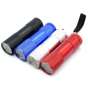 Factory Cheap Aluminum 9 Led Torch Pocket Flashlight For Gift Promotion